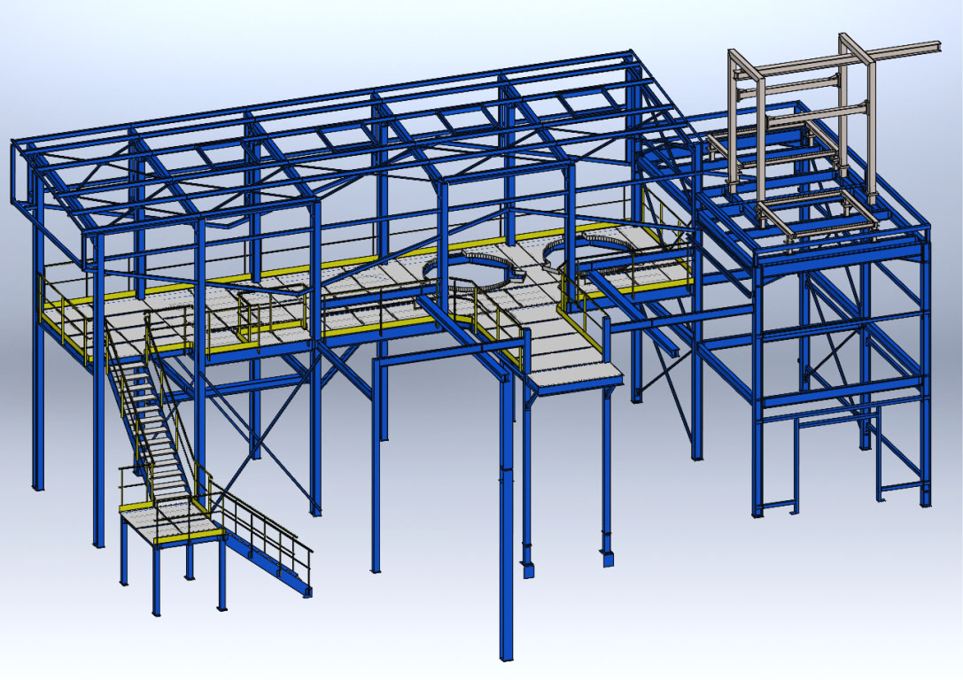 Plateforme process et rehausse bâtiment