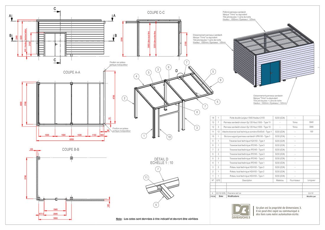 Plan ensemble lot couverture
