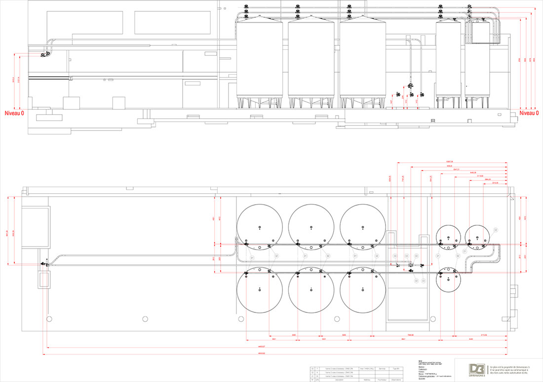 Plan ensemble implantation vannes raclées