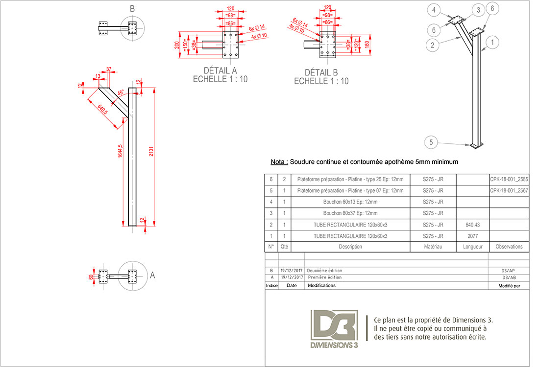 Plan détail structure 2